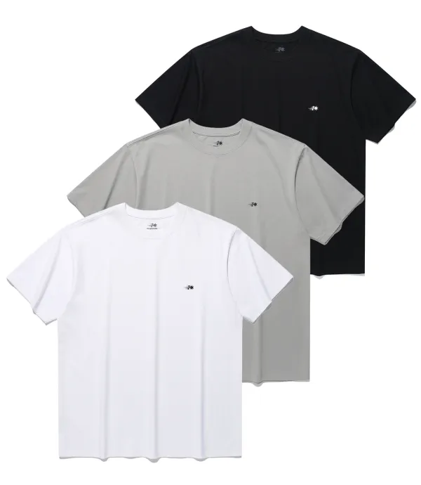 [2pack]3star symbols tee