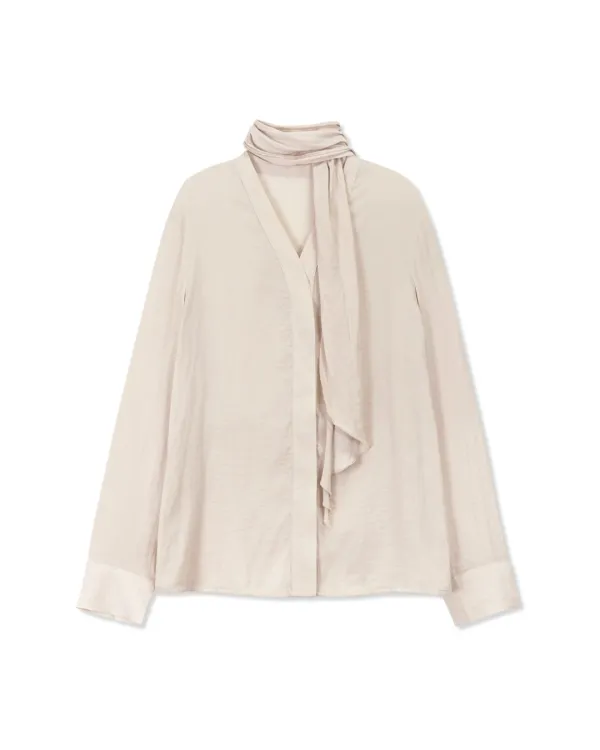 SCARF BLOUSE (2color)