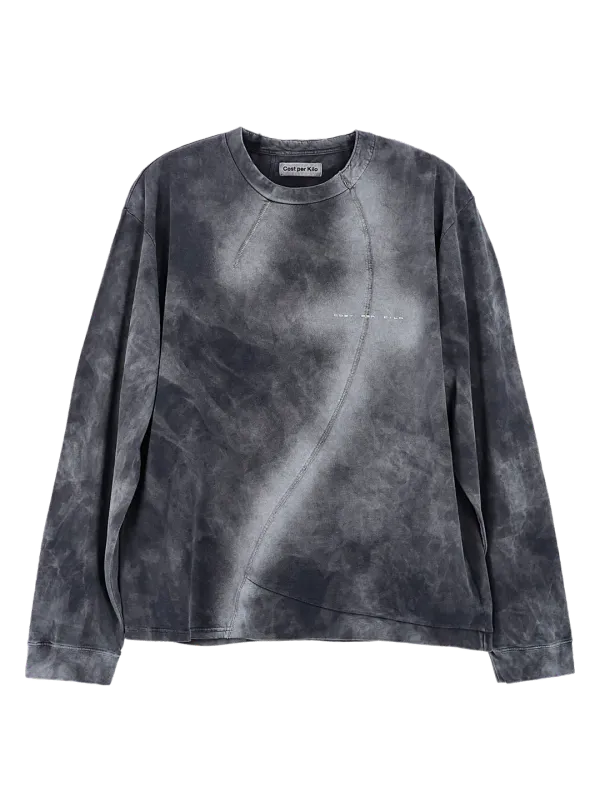 ASYMMETRY CREWNECK NAVY