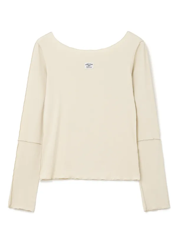 Fitted Long Sleeve Top [Light Beige]