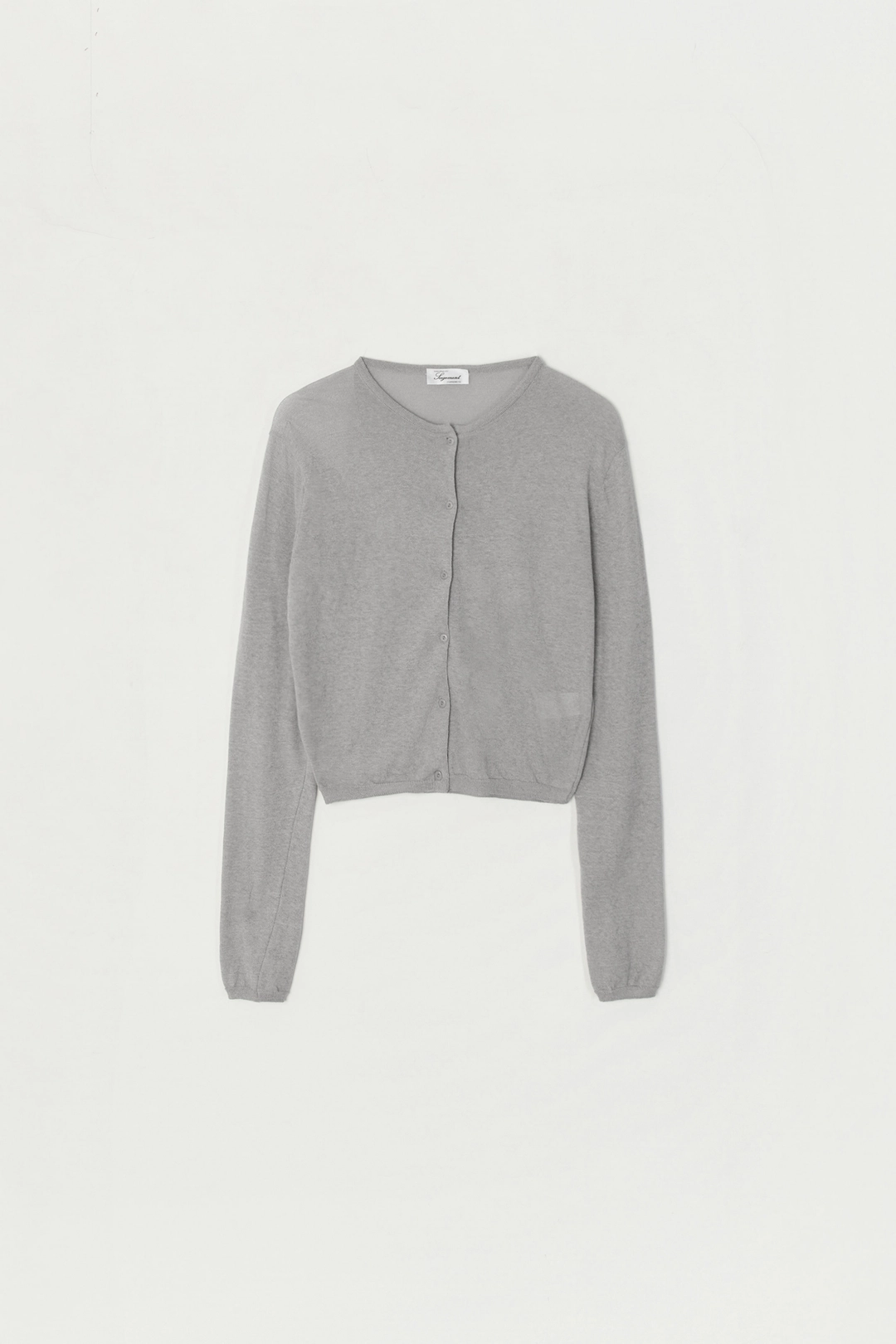 세이지먼트 HERAE HEMP ROUND-NECK CARDIGAN_GRAY 상품 이미지 1