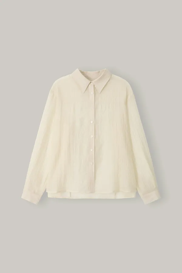 Multi-way Wrinkle Shirt(Cream)