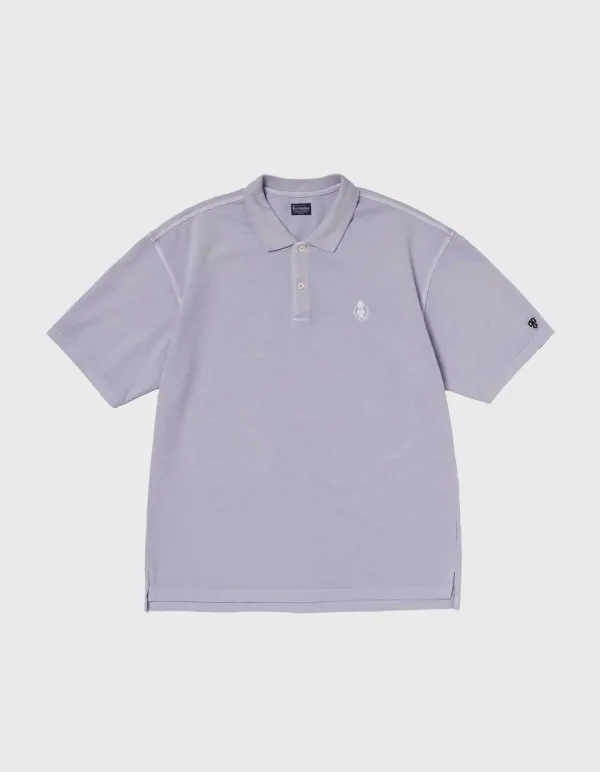 CREST PIGMENT PIQUE SHIRT / L.Purple