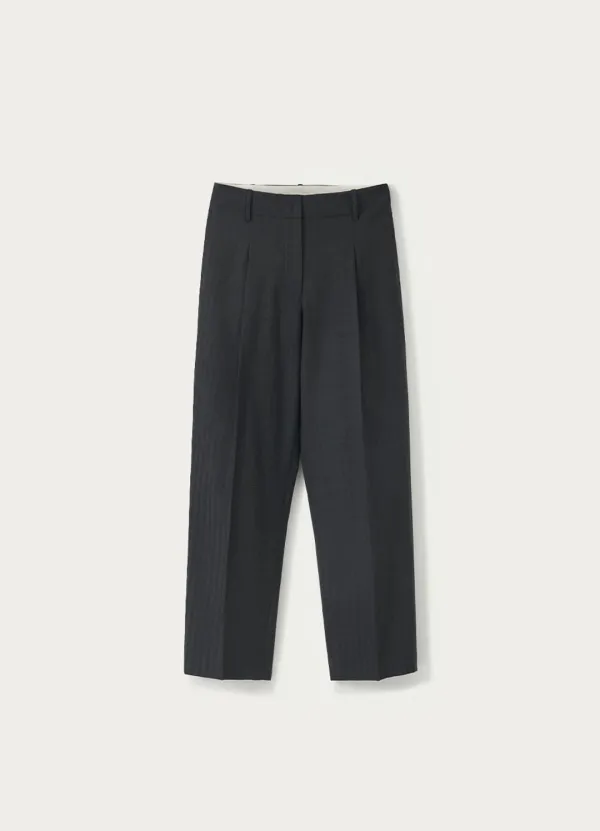 Haze stripe pants (Deep slate)