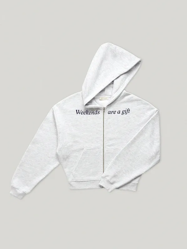Weekends Hooded Zip Up Mel Gray (2nd)