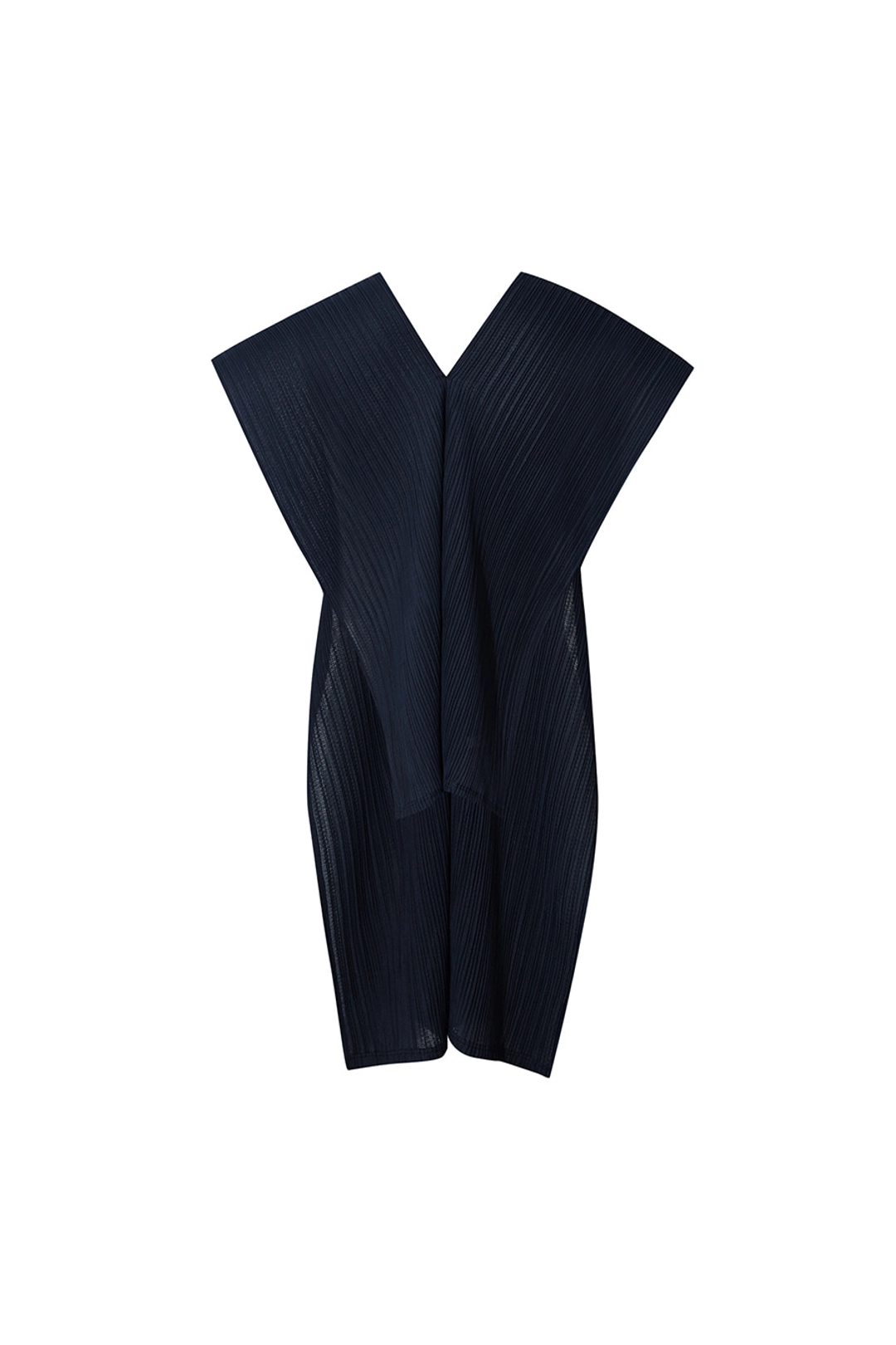 르917 AUBE PLEATS MUFFLER [NAVY] 상품 이미지 2