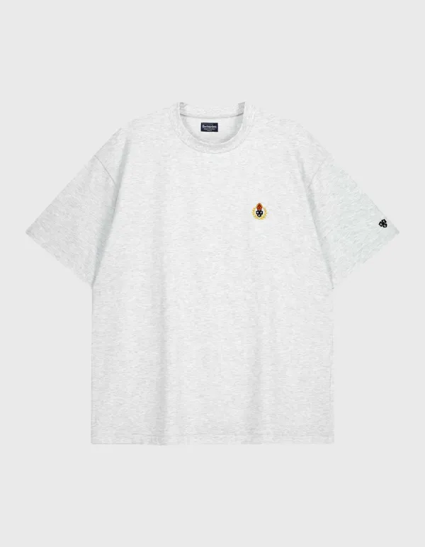 CREST 20S COMPACT YARN T-SHIRT / M.Grey(3%)