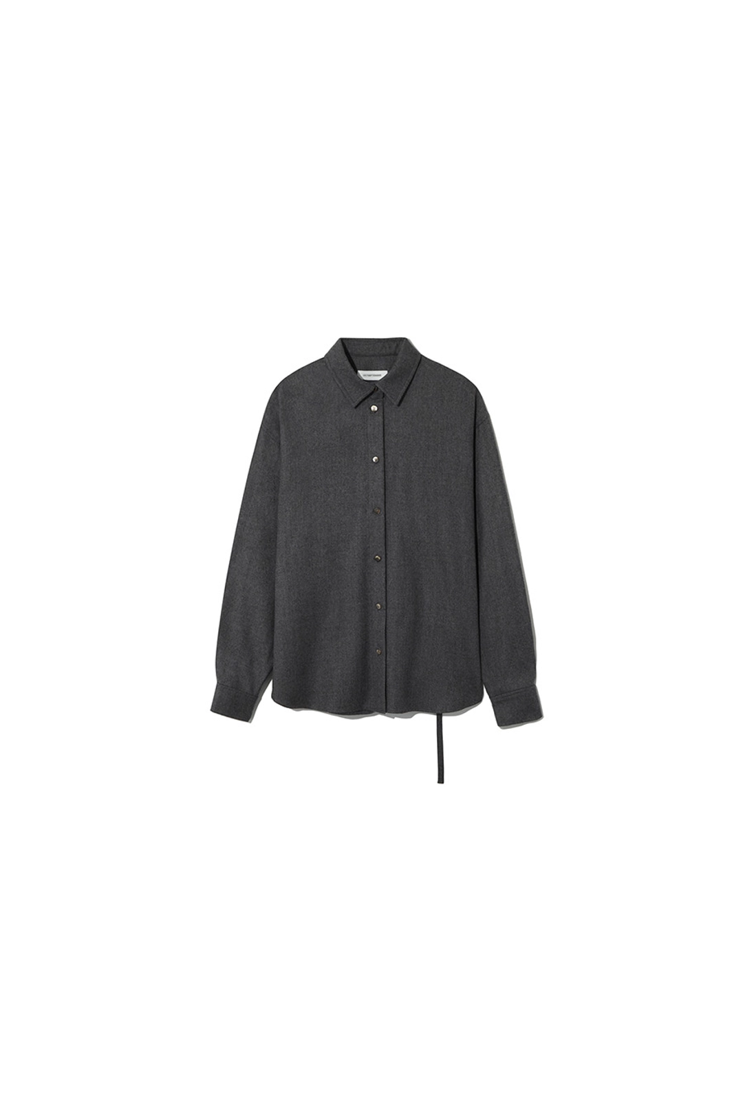 르917 BACK STRAP STRING WOOL SHIRT [GREY] 상품 이미지 1