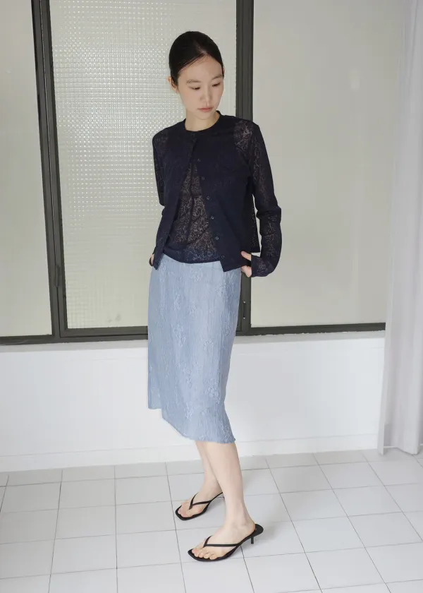 [ 바로배송 ] FLOR CARDIGAN [NAVY]