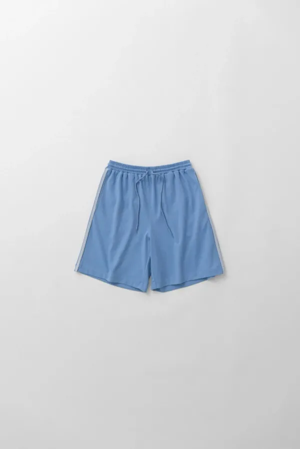 jersey track shorts (clear blue)