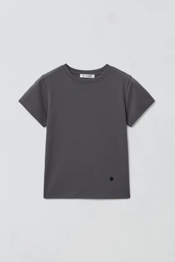 BASIC SIMBOL T-SHIRT_CHARCOAL
