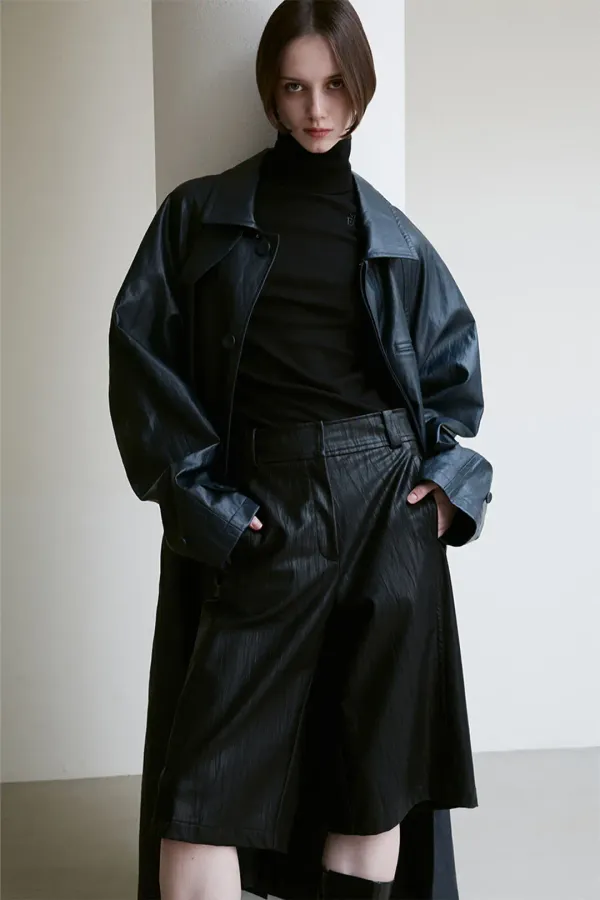 UNISEX LATCH COLLAR TRENCH COAT