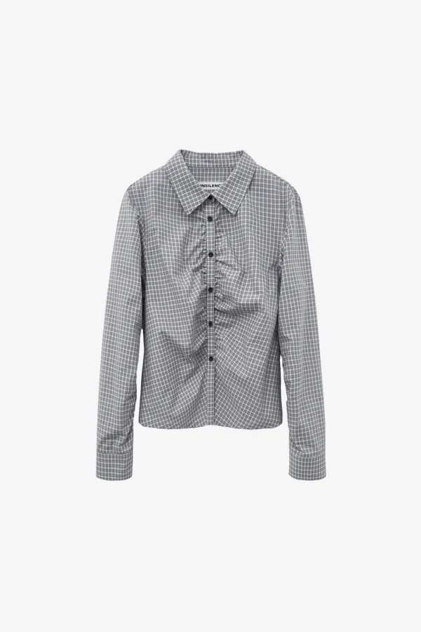 체크 셔링 셔츠 GREY CHECK