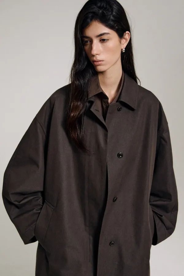 Amiro Car Coat (Deep Brown)