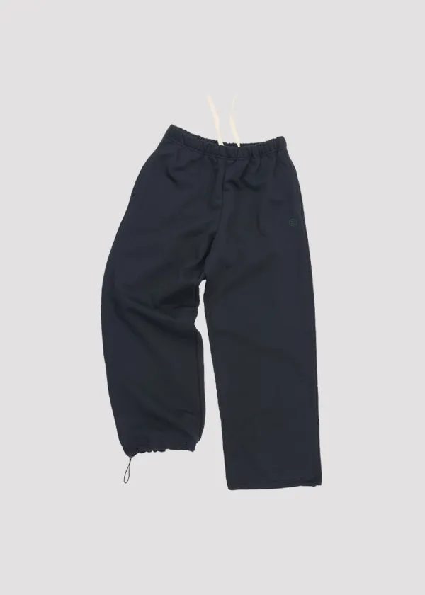 STRING SWEAT PANTS LOVE FLOWER NAVY