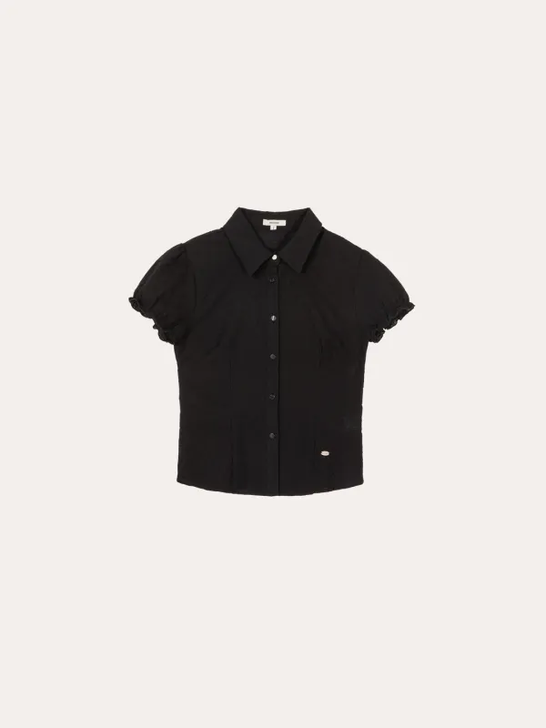 프리아 펀칭 블라우스[BLACK]*오늘 출발
