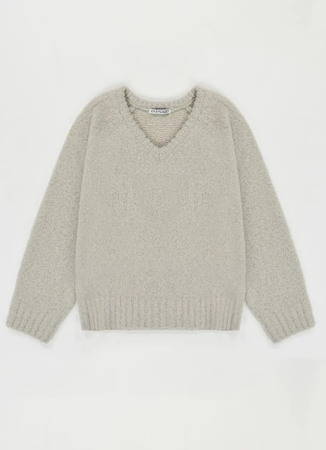 Hairy alpaca loose-fit knit