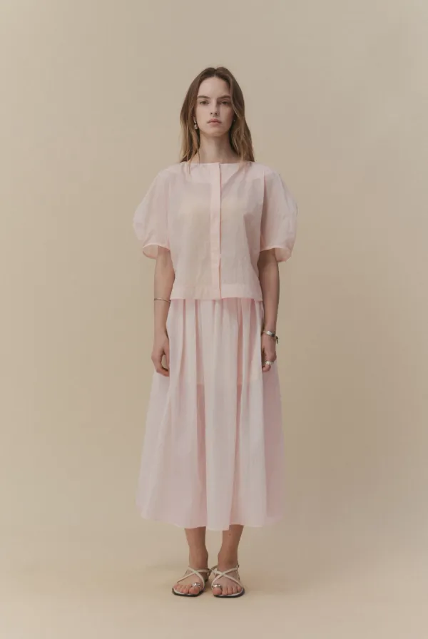 Cloud Volume Skirt (Peach Pink)