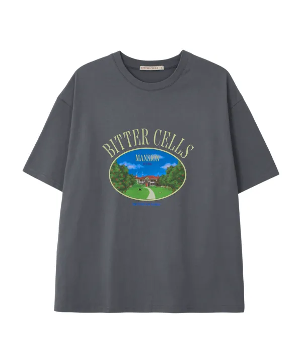 Orchard Mansion Tee-Dark Grey