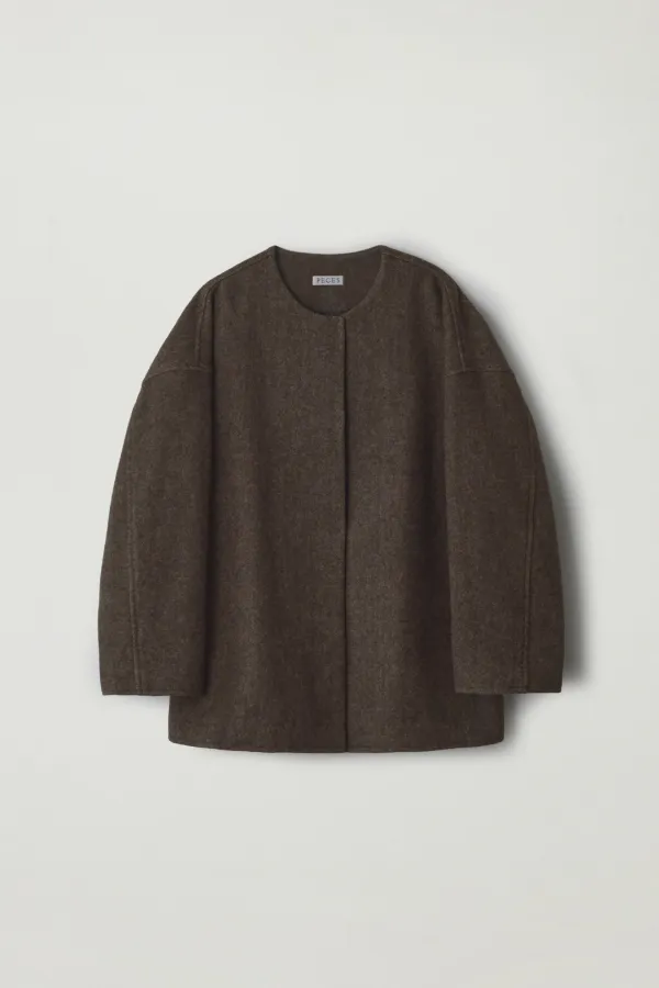 Sage half coat (Brown)