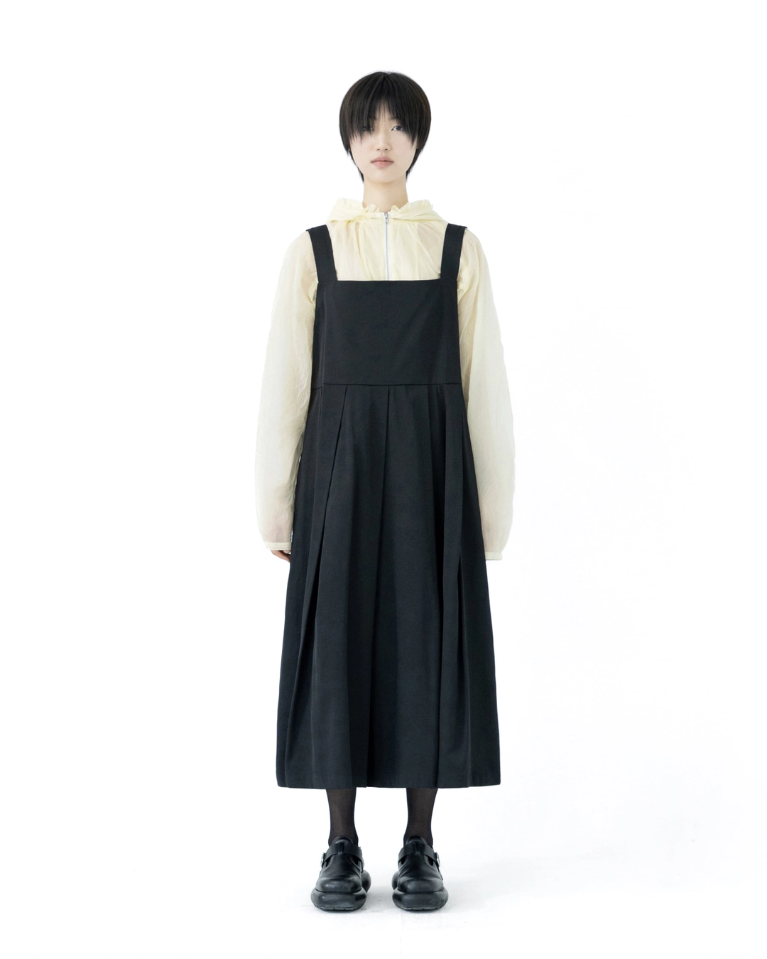 유노이아 string tuck dress (open, 단독 주문 시 선발송) 상품 이미지 2
