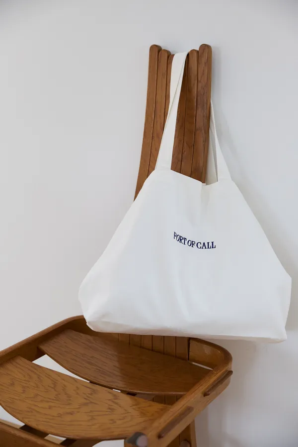[6/5 예약배송]berlin big cotton bag_white