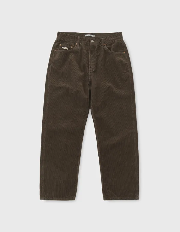 CREST WASHED CORDUROY PANTS / Brown