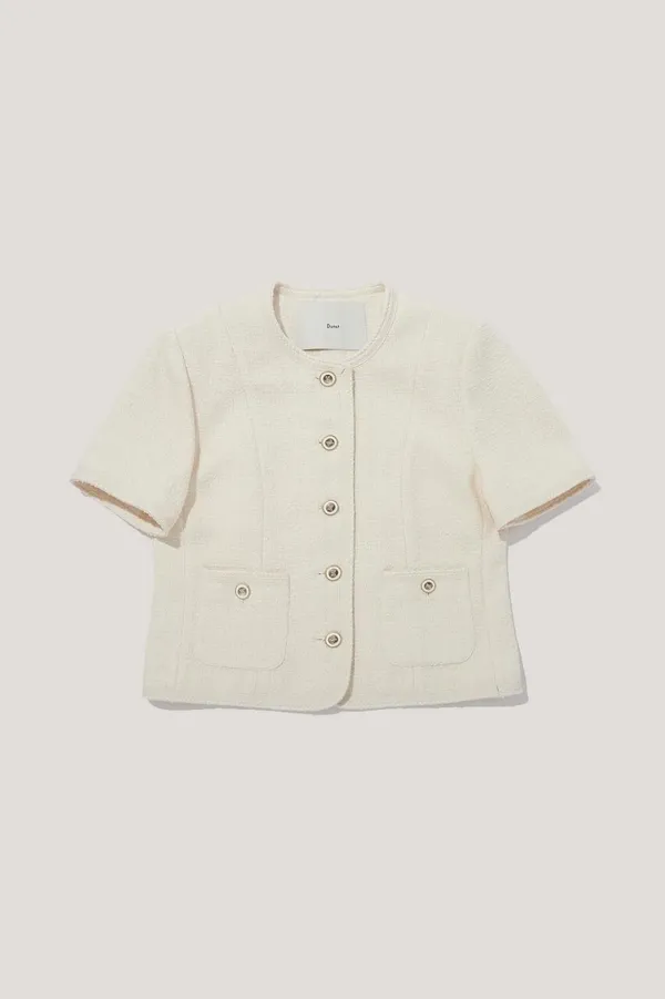 SUMMER TWEED JACKET IVORY