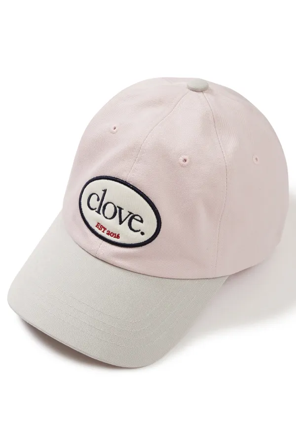 [24FW clove] Wappen Ball Cap Colorblock (Pink)
