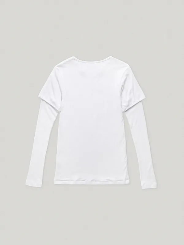 Bobo Layered Tee White (2nd)