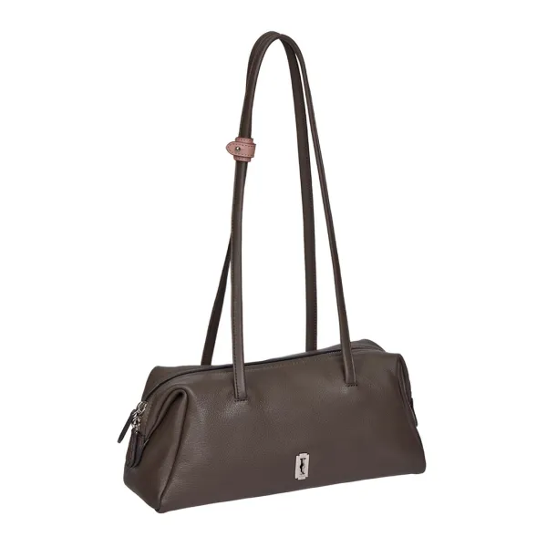 Toque Wide Slim Shoulder M (토크 와이드 슬림 숄더 미듐) Dark Brown
