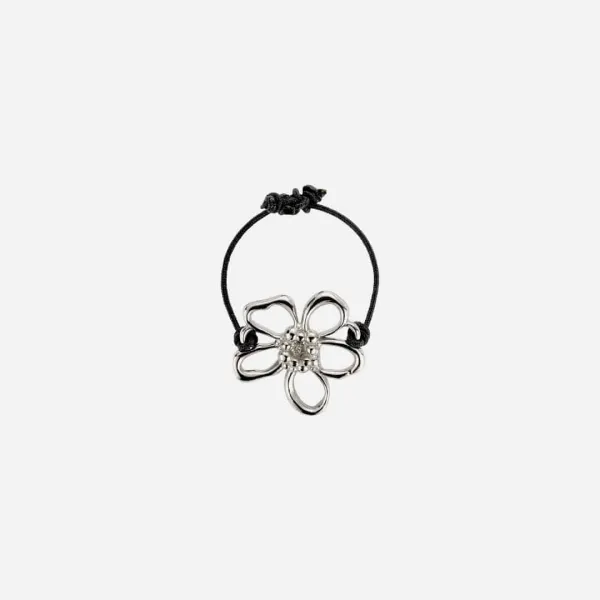 nomad flora string ring-black
