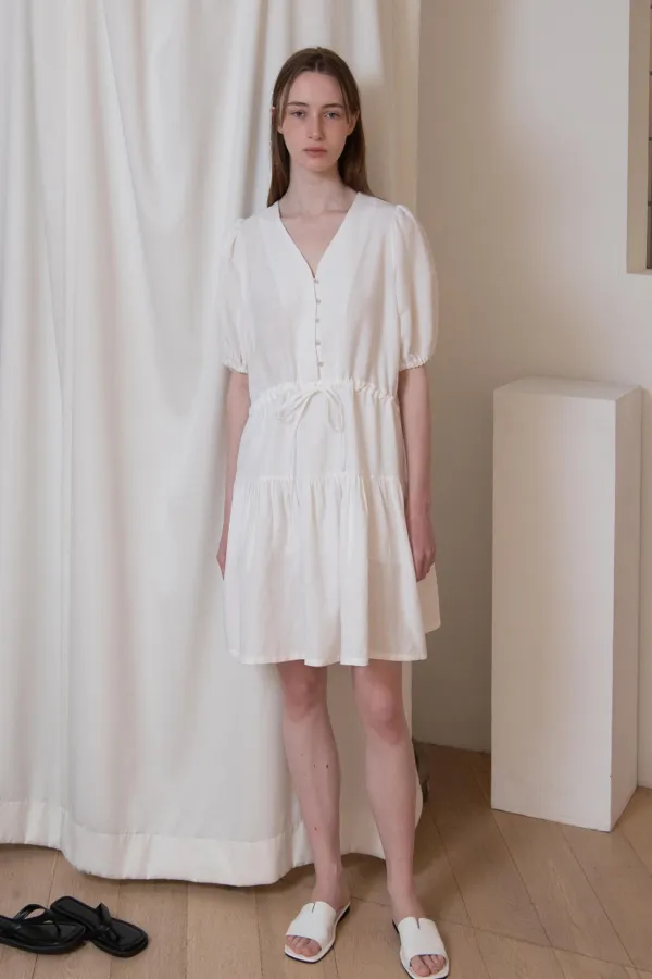 [2차] Luci V-neck Op_White