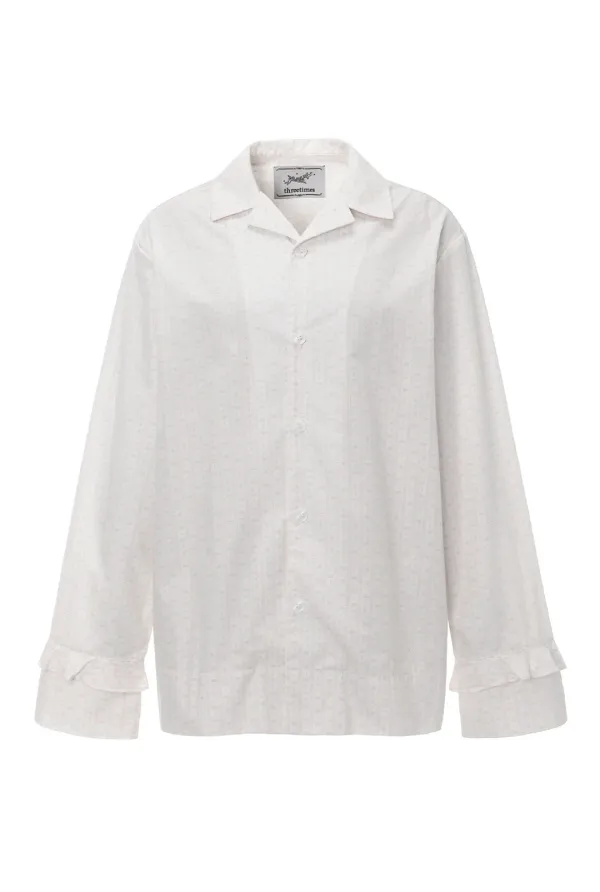 Cotton pajama shirt