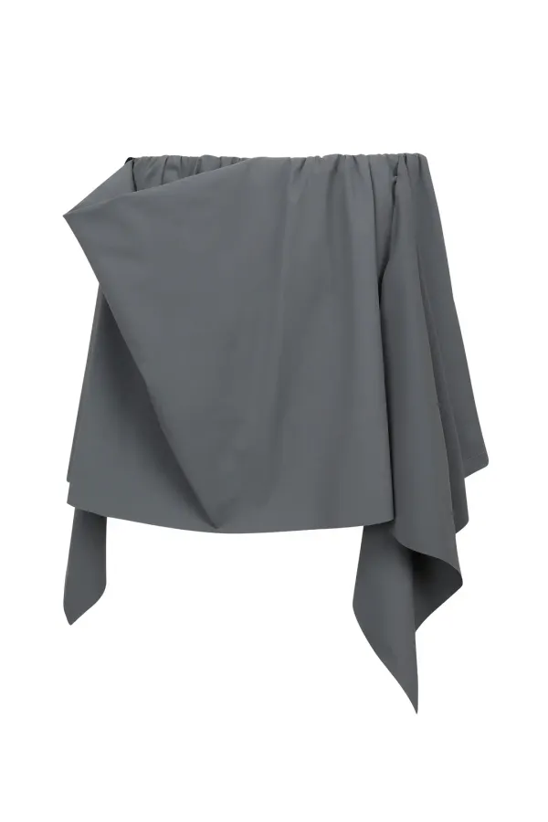 FLOW DRAPING SHORTS CHARCOAL