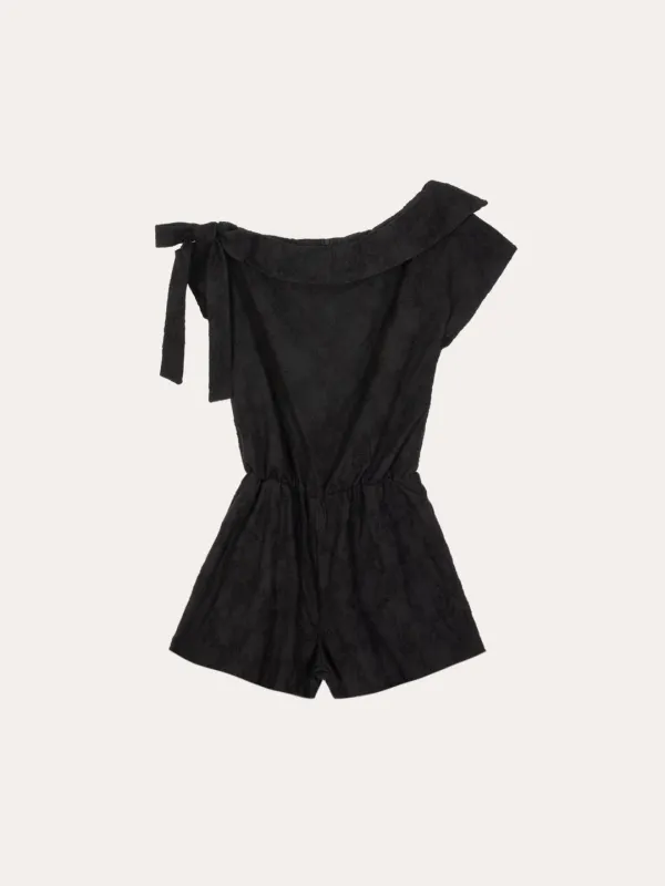 하엘 펀칭 점프수트[BLACK]*오늘 출발