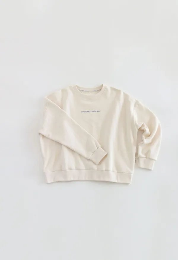 VOUS SWEATSHIRT (WOMEN- CREAM)