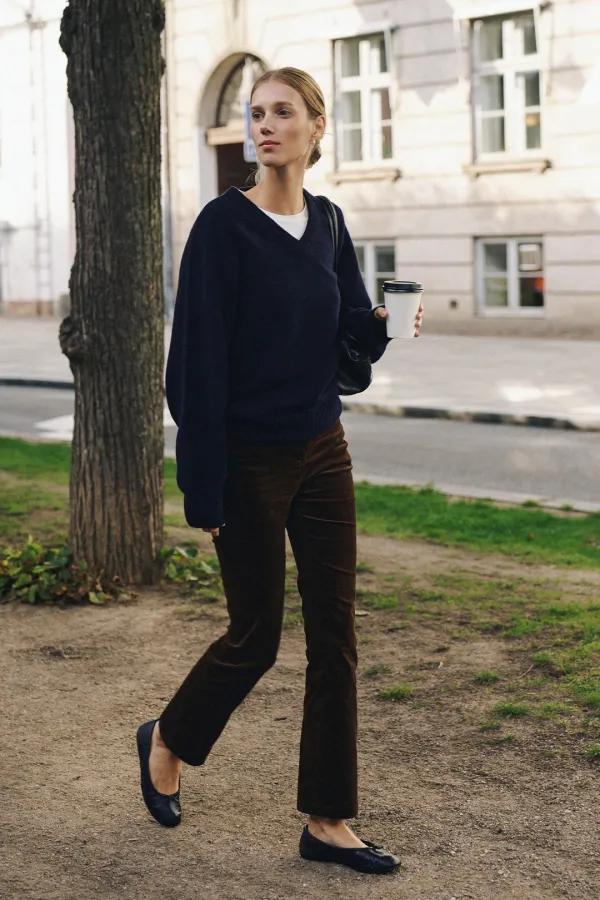 90s Corduroy Slim Pants [LMBFWIPT510]-Tobacco Brown