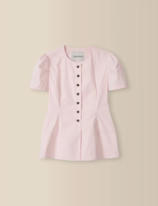 2nd / Rena Cotton Blouse (Pink)