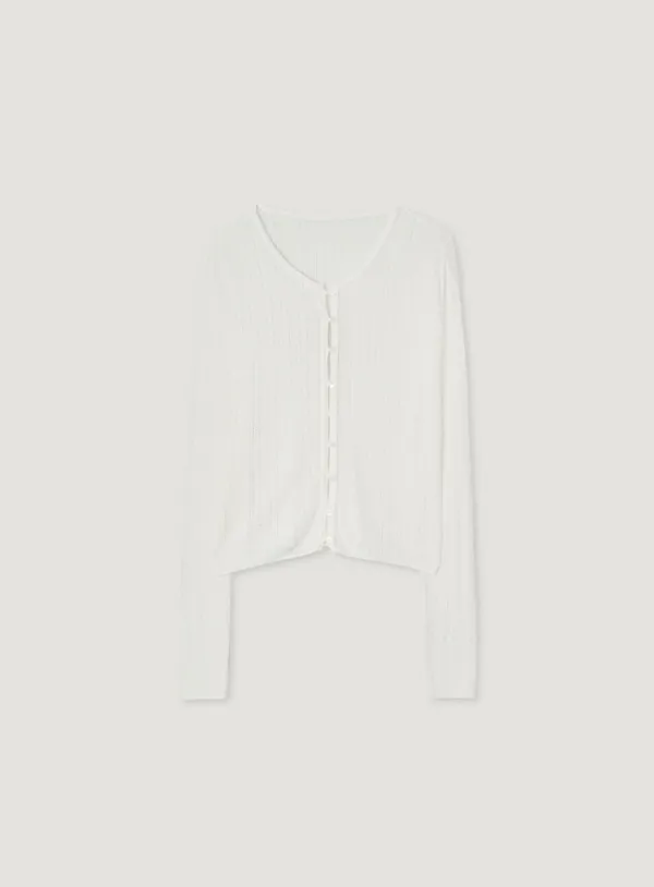 SARUBI LINEN CARDIGAN_IVORY