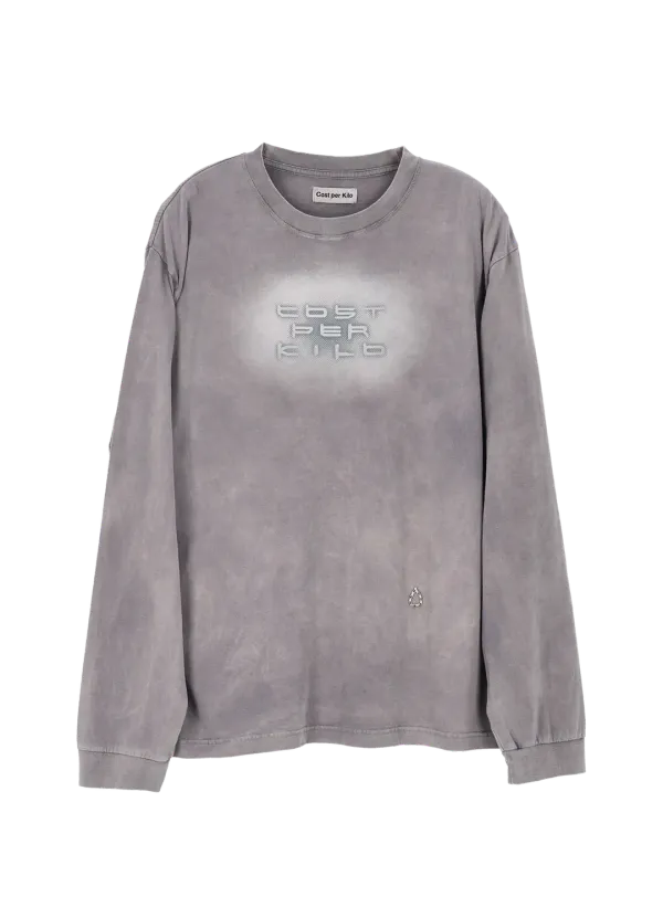 TYPO L/S T-SHIRT LIGHT GREY