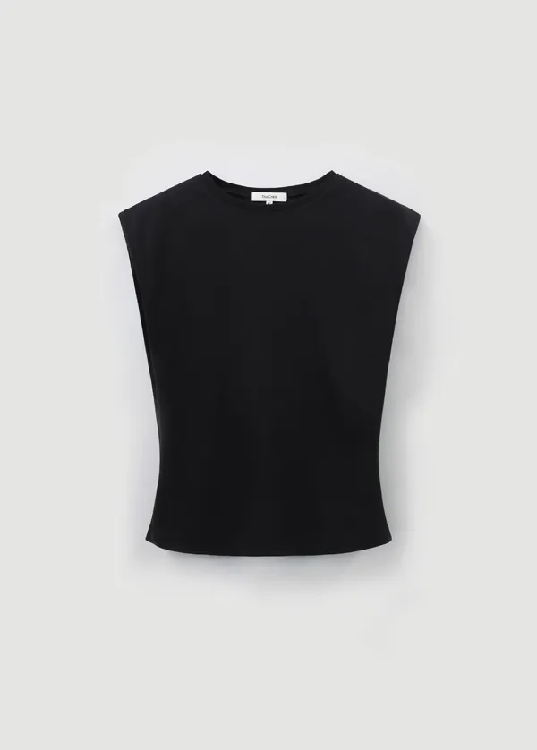 CHIXLABEL H 26SS 뮤트 실켓 슬리브리스 티셔츠