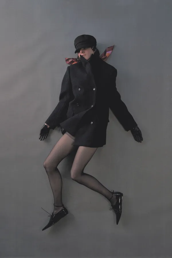 PF26 NAVY DOUBLE BREASTED JACKET