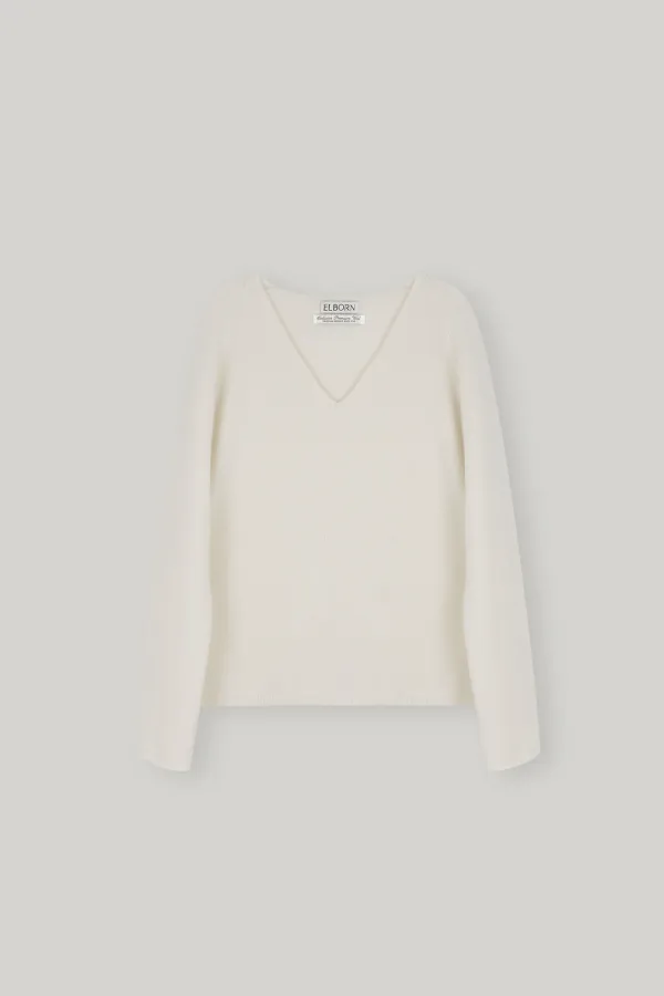 Rona Wool V-neck Knit Top