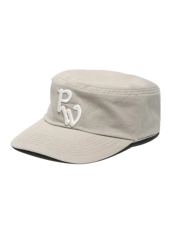 [WOMEN] PW SYMBOL PILLBOX CAP_STONE