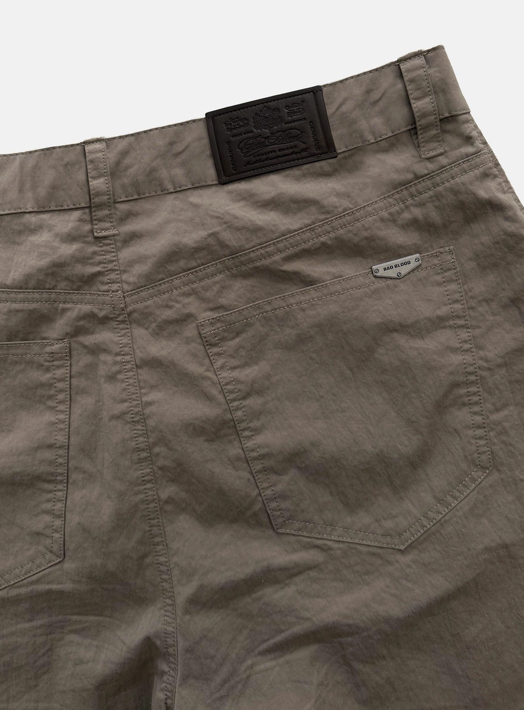 배드블러드 [w-pts26-086] Contour Lightweight Curved Fit Pants - Khaki 상품 이미지 3
