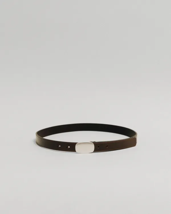 CEINTURE PLAQUE BROWN