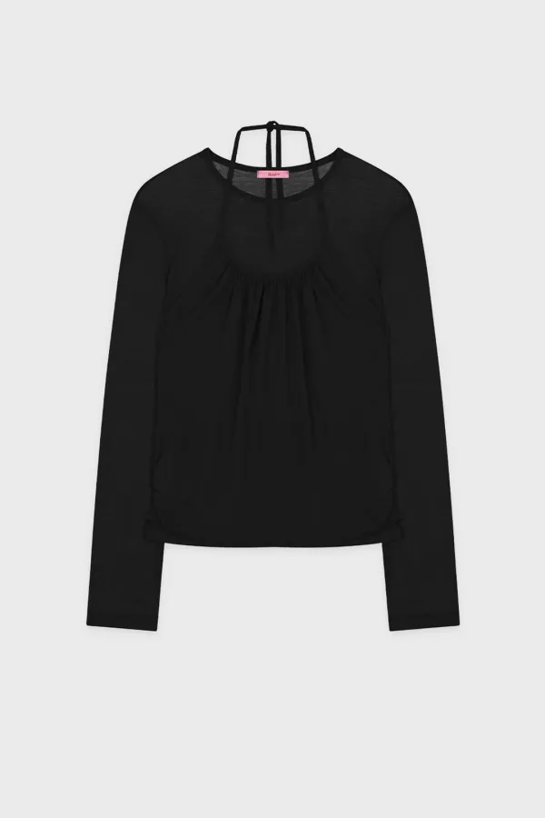 Basic Halter Top Set (Black)