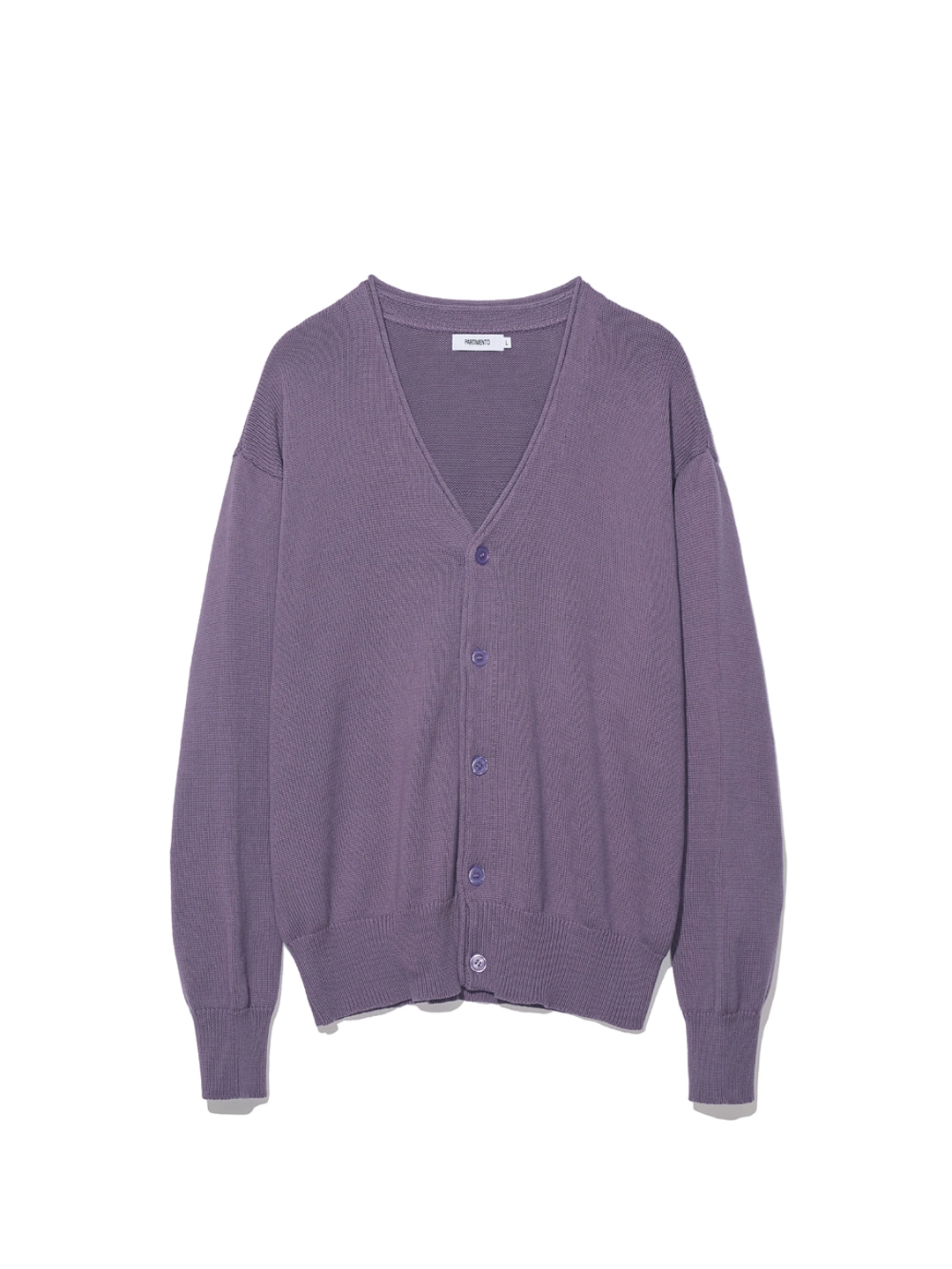 파르티멘토 V Neck Knit Cardigan_Purple 상품 이미지 3