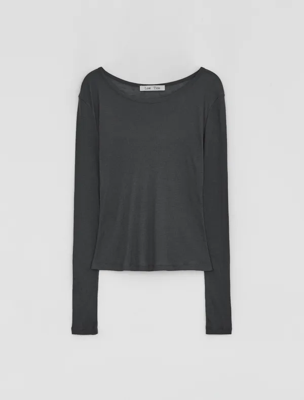 [1st REORDER] LONG SLEEVE T-SHIRT [CHARCOAL]